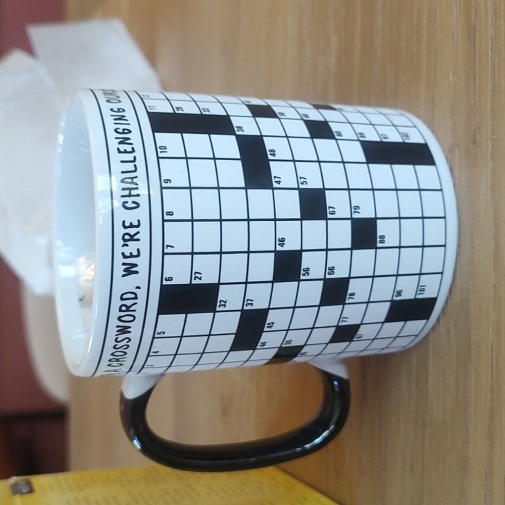 The Crossword Puzzle Mug – New in Box (NIB)By The Unemployed Philosophers Guild